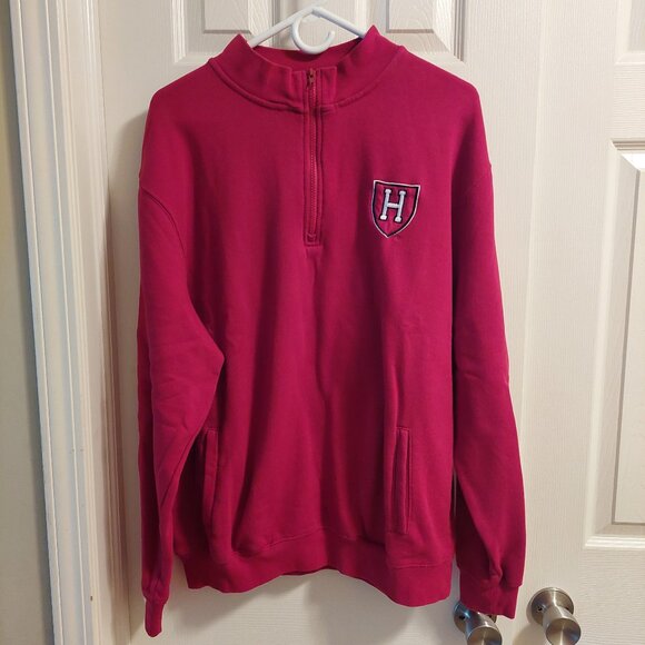 Stadium Athletics Men's Size XL Harvard University 1/4 Zip Pullover Sweatshirt - Picture 1 of 4